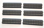 6 Pack Mth Realtrax 40-1001 Nickel Silver Rail W/ Roadbed Inch Straight New. Fixed Price $25.00.