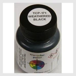 Tru-color 171 Weathered Flat Black, Oz. Solvent Based Acrylic Model Paint. Fixed Price $7.99.