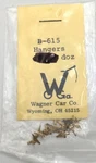 Wagner Car Co. B-615 Scale Overhead Trolley Brass Hangers (pack Of 12). Fixed Price $10.62.