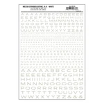 Woodland Scenics MG735 Model Graphics, Extended Gothic Letters, White. Fixed Price $7.99.