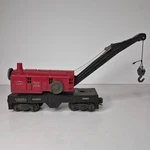 Lionel Lines 6560 Bucyrus Erie Crane Car Red Gauge Railroad Train. Fixed Price $23.49.