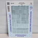 Alphabet Letters & Numbers - Railroad Gothic Black Microscale Decal 90102. Fixed Price $5.95.