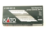 Kato N-scale #106-3016 Rail Diesel Car Jersey Central, Set G RDC-1 #551 #552. Fixed Price $299.99.