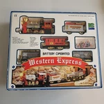Vintage Western Express Train Set Playgo Battery Operated Childrens Toy. Fixed Price $68.87.