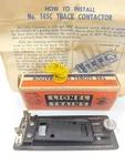 Lionel 145 Contactor With Very Good Box Instructions & Wire Postwar Excellent. Fixed Price $7.50.