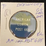 American Legion Post 665, Dickson City, Pa Good For Draft In Trade Token GFT2624. Fixed Price $15.00.