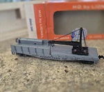 Lionel Ho Pennsylvania Crane Car Gray/black Plastic 0860200 Model Railroad. Fixed Price $21.00.
