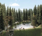 Realistic Tall Fir Trees 130MM High (pack Of 2) Ho/oo Gauge Busch 6136. Fixed Price $39.29.