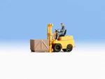 Noch Ho Scale Detail Parts - Forklift W/figure Assembled Yellow. Fixed Price $19.99.