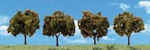 Woodland Scenics TR3592 N/ho Orange Trees 2"-3" (4) Train Scenery. Fixed Price $11.75.