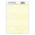 Woodland Scenics MG742 Model Graphics, Gothic 45-DEGREE Usa Letters, Yellow. Fixed Price $7.99.