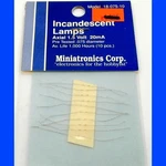 Incandescent Lamps, Axial, 1.5 Volt 20MA .075 Diameter Miniatronics 18-075-10. Fixed Price $14.95.