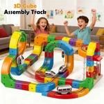 Train SET-81PCS For Kids 3D Diy Track Building Toy With Light Sound Funny. Fixed Price $89.99.