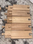 Brio, Thomas Melissa And Doug Wooden Railway Straight Track Pieces 10 4.25 Inch. Fixed Price $11.59.