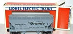 Lionel Denver & Rio Grande Standard 2-BAY Hopper O-gauge New Nos Grey 6-17008. Fixed Price $48.98.
