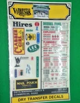 Woodland Scenics No Scale #DT557 Data/warning Labels & Commerical Signs, 4" X 5". Fixed Price $7.50.