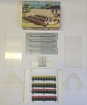 Vintage Os Guage Plasticville Greenhouse 1804-149 Bachmann White Sides Gray Base. Fixed Price $31.99.