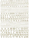 Woodland Scenics Railroad Roman Letters Gold Dry Transfer Decals MG703. Fixed Price $8.99.