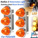 For Peterbilt 3 Led Watermelon Air Cleaner Front Light Mount Semi Tractor Trucks. Fixed Price $99.99.