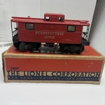 Lionel Postwar 2457 Lighted, Steel Caboose, 1940'S, Unrun Original Box. Fixed Price $55.25.