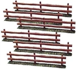 Pegasus Wooden Fences (6) (painted) - Plastic Model Military Diorama 1/32. Fixed Price $14.81.