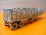 Improved Ulrich Style Rack Side Flat Semi Trailer Kit 1/87 Scale. Fixed Price $24.95.