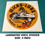 Micro-lube Unhobbles Horsepower Laminated Vinyl Decal Sticker Racing-ac Cobra. Fixed Price $9.40.