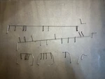 Tyco Mantua Ho Alco Super 630 Complete Metal Handrail Set. Fixed Price $23.00.