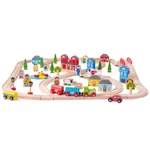 Bigjigs - Town And Country Train Set Magnetic Wooden Toy (BJT015). Fixed Price $137.72.