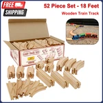 Wooden Train Track 52 Piece Set - Compatible With Thomas Railway System. Fixed Price $34.19.