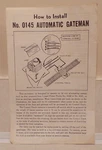 Lionel Postwar No. 0145-35 Ho Automatic Gateman Original Instructions 10/1959. Fixed Price $11.50.