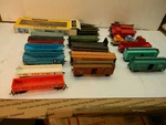 4505-B, Vintage Ho Model Railroad Cars 17 Ct., Train, Railway, Bauchmann, Tyco.. Fixed Price $59.97.