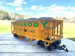 Scale Lgb 4076-X01 Peabody 2-BAY Coal Hopper Car With Load. Fixed Price $79.99.