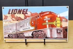 Lionel Santa Fe Railroad Porcelain Sign Ande Rooney #2343 Locomotive Trains. Fixed Price $37.99.