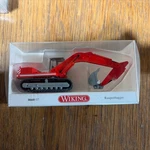 Ho 1/87 Scale, Wiking Excavator - Red #066007 Nib. Fixed Price $35.99.