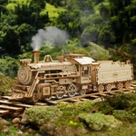 Rokr 1:80 308PCS 3D Wooden Puzzle Diy Laser Cut Luxury Steam Train Model Kits. Fixed Price $24.99.