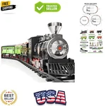 Large Train Set - Kids Electric Toy With 3 Way Smoke Locomotive, Light .... Fixed Price $99.99.