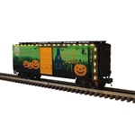 Atlas Scale Premier PS-1 Box Car With 6' Door Halloween Lighted 3RL. Fixed Price $107.96.