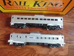 Mth Rail King Gauge Electric Baltimore Ohio B&o Rdc Budd Car Set 30-2144-1. Fixed Price $164.00.