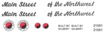 American Flyer Northern Pacific Alco Diesel Engine Decal Set 21551. Fixed Price $15.95.