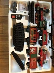 40 Piece Vintage Eztec North Pole Express Christmas Train Set W/ Elves + Signs. Fixed Price $61.41.