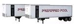 Walthers 949-2515 40' Trailmobile Trailer Preferred Pool 2-PACK Ho Scale. Fixed Price $26.99.