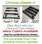 Custom Black & Color Door Handle Overlays 2021 2025 Ford F-150 F150 Pick Clr. Fixed Price $125.00.