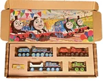 Thomas The Train Wooden Railway Celebration Engines Set Percy Gordon Jame. Fixed Price $89.95.