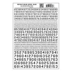 New Woodland Train Decal Sheet 45 Deg Usa Gothic Num Blk 1/16-5/16 MG746. Fixed Price $13.98.