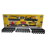 Caterpillar Construction Express Motorized Toy Train Set Extra Track. Fixed Price $136.50.