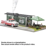 Menards Scale 275-9034 Caboose Coffee Shop W/smoke. Fixed Price $119.99.