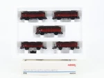 Ho Scale Marklin 46034 Db German Federal 5-CAR Coal Transport Set Weathered. Fixed Price $179.95.