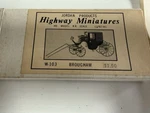 Jordan Highway Miniatures Brougham Coach HON3 Kit W-103 -partially Assembled-. Fixed Price $12.00.
