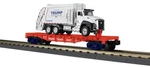 Mth Railking 30-76928 O Gauge Flatcar With Trump Garbage Truck. Fixed Price $79.99.